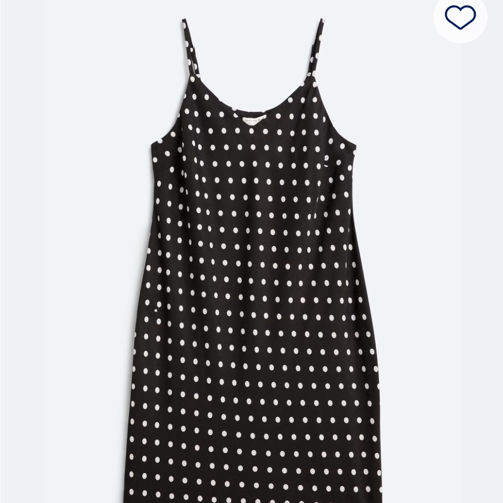 Skies Are Blue Black and White Polka Dot Midi Dress